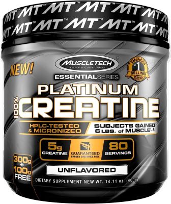 MuscleTech Platinum (80 Servings) Creatine Monohydrate Powder (Unflavored)100% Pure Micronized Muscle Recovery Builder for Men &amp; Women Workout Supplements ครีเอทีน เพิ่มแรง เพิ่มกล้าม