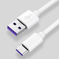 Kabel USB Tipe C 5A untuk Samsung S20 S9 S8 Xiaomi Huawei P30 Kabel Pengisi Daya Ponsel Isi Daya Cepat Kabel Putih Kabel Digital