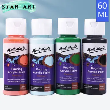 120ML Pigment Acrylic Paint Set Fluid Marbling Paint Acrylic