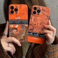 เคส ไอโฟน 13โชคดี Tide แบรนด์หรูวังเสือใหญ่ H เหมาะสำหรับ iPhone11promax Apple 13 เคสมือถือคู่ 12 เคสนิ่ม x