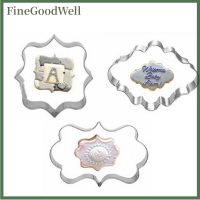 FineGoodWell 3pcs fondant คุกกี้ขนมน้ำตาลหัตถกรรมตกแต่งแม่พิมพ์กรอบเครื่องมือตัด