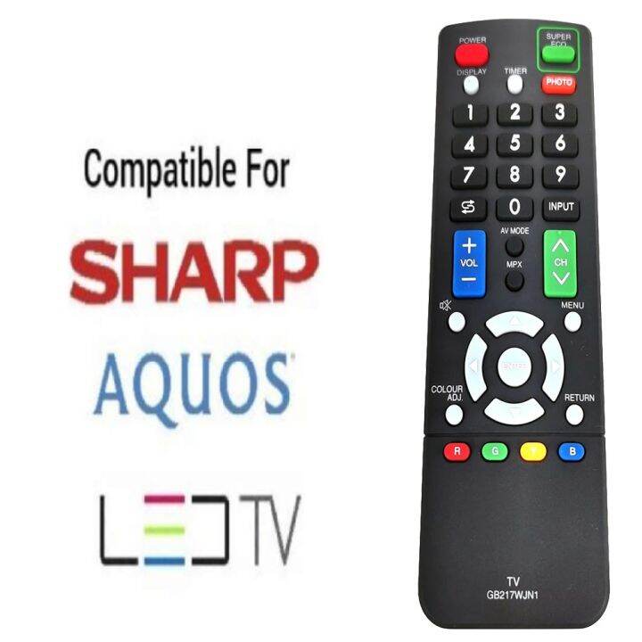 RML1238 GB217WJN1 Universal SHARP LED LCD TV Remote Control