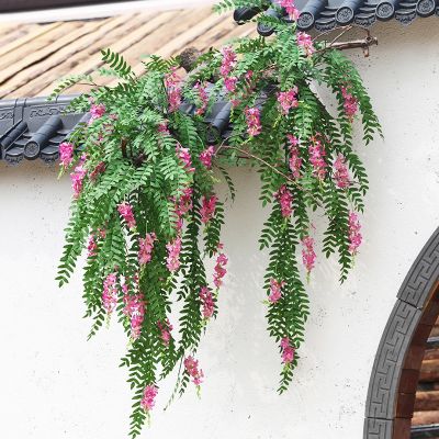 130cm Artificial Wisteria Flower Sophora Japonica Home Decorative Flower String Vine Plant Rattan Hanging Flower