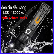 đèn pin siêu sáng,den bin sieu sáng,LED 12000w.4 đến 6 giờ