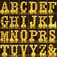 Alphabet Letter LED Night Lights Cute Light Lamp Number Lamp Birthday Wall Wedding Party Bedroom Decoration Home Accessories