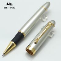 【❉HOT SALE❉】 hou20683 Jinhao ปากกา X450สีทองและโลหะเงินลูกบอลกลิ้งน่ารักอุปกรณ์สำนักงานปากกาปากกาสำหรับเขียน