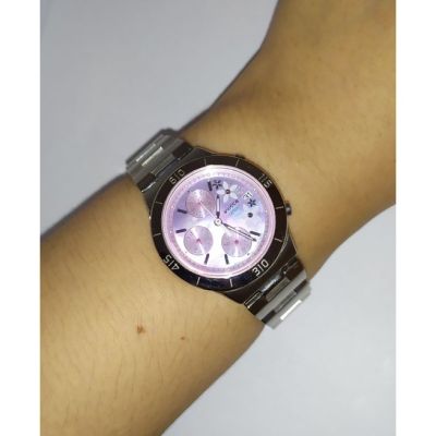 CITIZEN Wicca Chronograph นาฬิกาผู้หญิงโครโนกราฟ ระบบควอทซ์ (นาฬิกามือสอง)