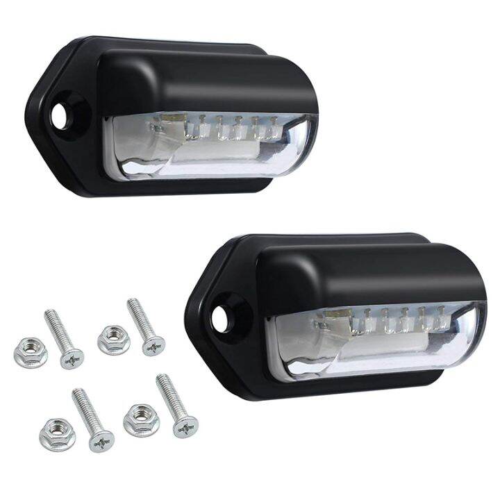 Number Plate Lights Led License Plate Light Rear Lamps Universal 12v ...