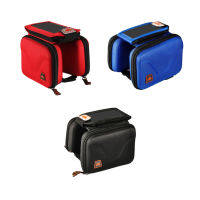 Universal Phone Bag Bicycles Impactproof Portable Crossbeam Bags Waterproof Zipper Closure Tools ออแกไนเซอร์ขี่จักรยานสีแดง