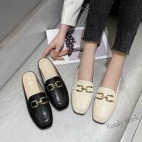 【Ready Stock】 ☄¤ C40 LANCESHOES Kasut raya perempuan Raya 2023 Plus Size (35-43) Shallow Mouth Flat Shoes V-mouth Soft Sole Comfortable Work Shoes Mules