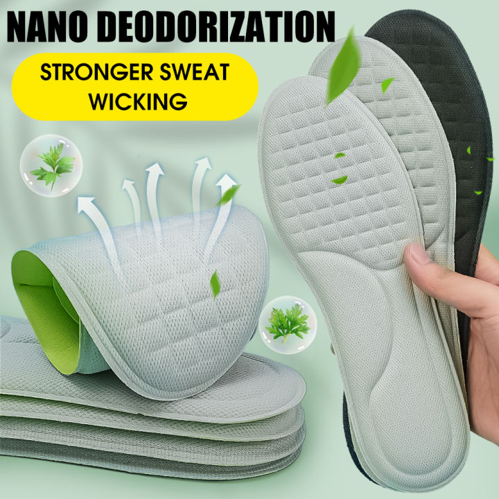 【Bubble Star】Deodorizing Insoles Nano Mugwort Deodorizing Sweat ...