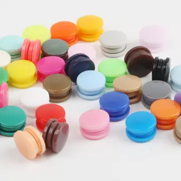 50 Sets T5 12MM Round Plastic Snaps Button Fasteners Quilt Cover