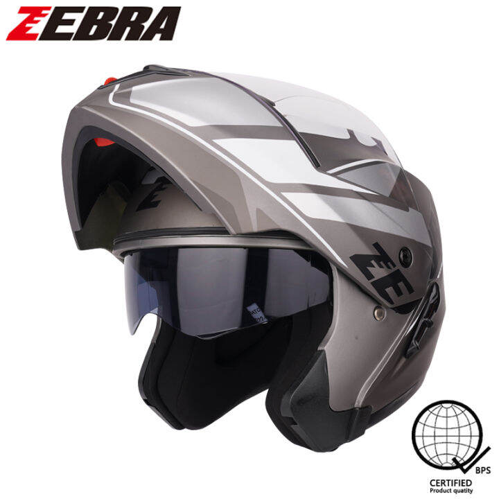 Zebra Modular Helmet Original Motorcycles Full Face Helmet man and
