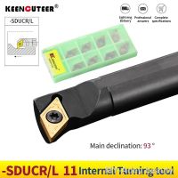 ✎✓ 1pc S16Q-SDUCR11 S20R-SDUCR11 S25S-SDUCR11 Internal Turning Tool Holder DCMT Carbide Inserts Lathe Bar CNC Cutting Tools Set