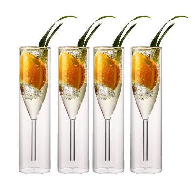 【CW】☜℗❄  Shipping Wine glass Glass Wall Glasses Flutes Goblet Cocktail Set of 4
