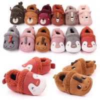 【hot】！ Baby Shoes Infant Slippers Toddler Boy Knit Crib Cartoon Anti-slip Prewalker