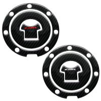 ∋♂ Motorcycle Carbon Fiber Fuel Gas Cap Cover Tank Protector Pad Sticker Decals For Honda CBR 600 F2/F3/F4/F4i RVF VFR CB400 CB1300