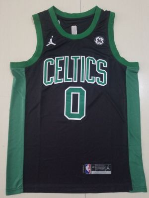 Ready Stock 2022 2023 Newest Mens 0 Jayson Tatum Boston Celtics Basketball Swingman Jersey - Black