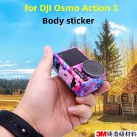 สำหรับ DJI Osmo Action 3สติกเกอร์สีสติกเกอร์กล้องเพื่อการกีฬาฟิล์มป้องกันสำหรับ DJI Action 3อุปกรณ์เสริม