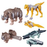 Hasbro Mainan Transformers แท้ Ramhorn Skullcrher อะนิเมะตุ๊กตาขยับแขนขาได้ของเล่นหุ่นยนต์แปลงร่างสำหรับเด็กผู้ชายของขวัญ