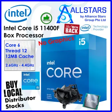 Intel Core i5-11400F i5 11400F 2.6 GHz Used Six-Core Twelve-Thread CPU  Processor L3=12M 65W LGA 1200 - AliExpress