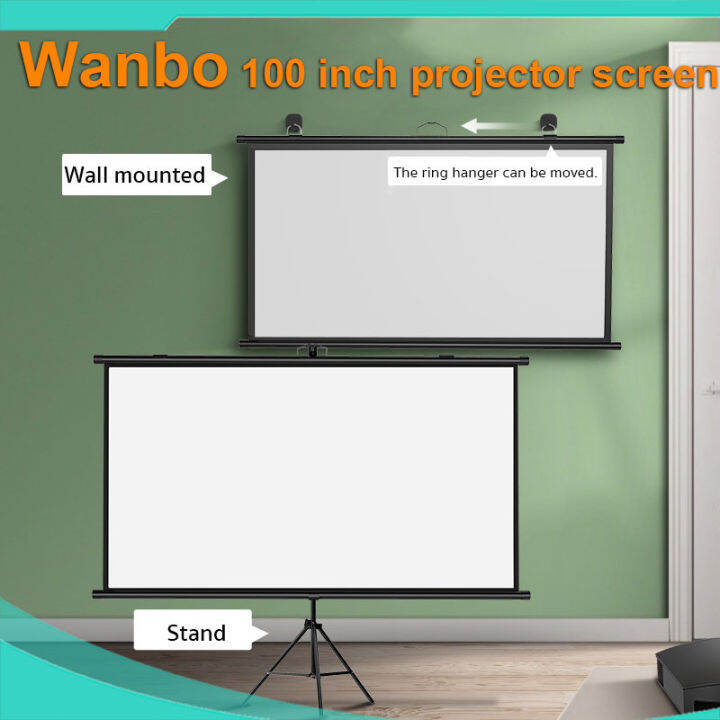 Wanbo 100 Inch Projector Screen HD Vivid Color Better Viewing