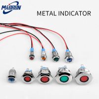 6/8/10/12/16/19/22mm metal indicator LED power waterproof signal light 12v/24v/220v