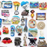 ✘✳ World tourism commemorative decorative crafts resin magnet refrigerator magnets