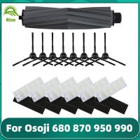 Osoji 680 870 950หุ่นยนต์ดูดฝุ่น990อุปกรณ์เสริมชุดอะไหล่ผ้าม็อบตัวกรองแปรงถูพื้น