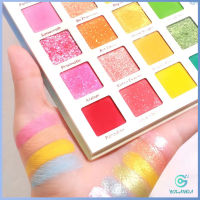 Yolanda อายแชโดว์พาเลท 30 สี  เครื่องสําอางสําหรับแต่งหน้า น้ําหนักเบา สีรุ้ง สําหรับผู้หญิง Eye shadow