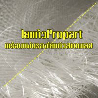 ใยแก้วท่อไอเสีย ใยแก้วpropart  ใยแก้วไม่คัน แบบเส้นยาว จำนวน 1 กิโลกรัม พร้อมแผ่นรอง20x40cm.