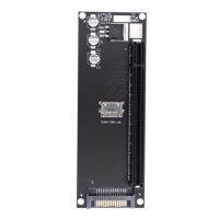 PCIe to SFF-8611 Adapter,Oculink SFF-8611 to PCIe PCI-Express 16X 4X Adapter with SATA Power Port for Mainboard Graphics