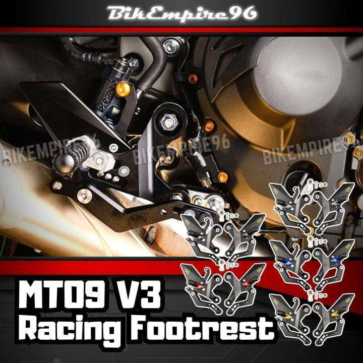 Yamaha MT09 V3 Racing Footrest Solid Aluminum CNC Sturdy Adjustable