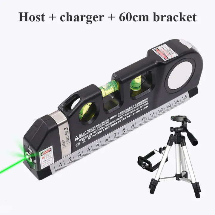 Green light Laser Level Vertical Horizontal 2 Lines Lasers Ruler