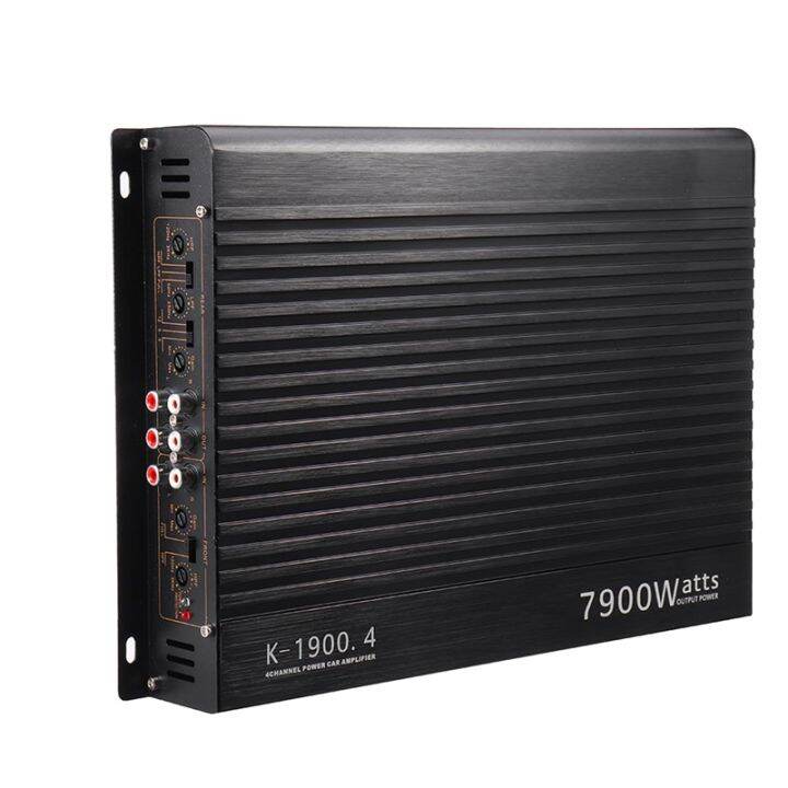 12V 7900W Car Amplifier 4 Channel Car Audio Subwoofer Aluminum Alloy
