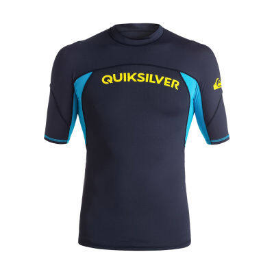 เสื้อแขนสั้นใส่ว่ายน้ำ,เล่นSurfแบรนด์Quiksilver รุ่นPerformer - Short Sleeve Rash Vest (EQYWR03014)