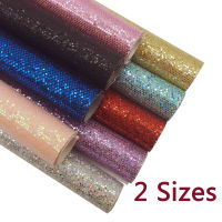 2ขนาด Glitter ผ้าแผ่นเงาเลื่อมหนังสังเคราะห์โบว์อุปกรณ์เสริมวัสดุ DIY กระเป๋าถือรองเท้า Home Texile Fabric