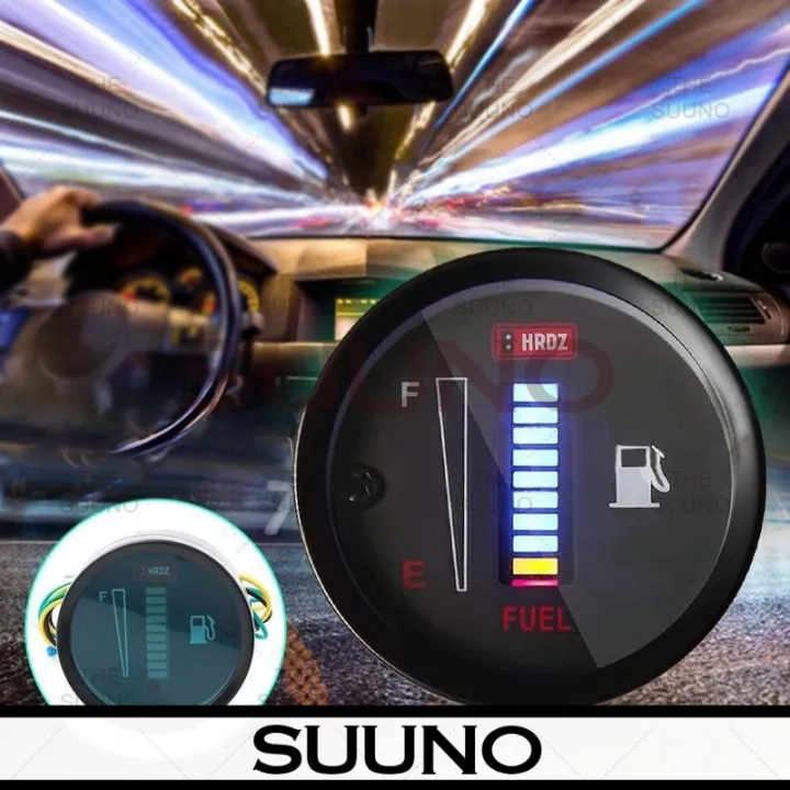 Universal Motor Motorcycle Car Fuel Meter Digital 2 52mm 12V System