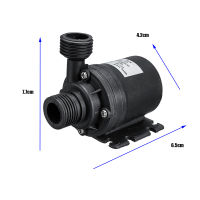 DC 12V 24V 5M 800LH Portable Mini Brushless Motor Ultra-quiet Submersible Water Pump for Cooling System Fountains Heater