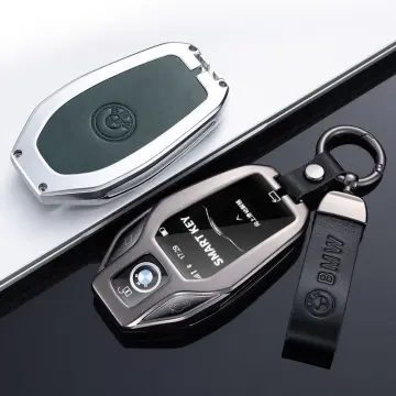 Smart LED Display Screen Car Key Fob Case Cover Keychain For BMW 3