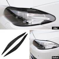 100 Real Carbon Fiber Headlights Eyebrows Eyelids For BMW 5 Series F10 2010-2013 Car Styling Front Headlamp Eyebrows Trim Cover