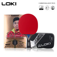 7 Star Professional Table Tennis Racket Carbon Tube Tech PingPong Bat Comition Ping Pong Paddle for Fast Attack and Arc