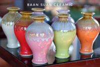 Baansuan Ceramic แจกัน เซรามิค ของตกแต่งบ้าน สีสวยสดใส