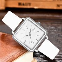 Fashion Square Dial Women Watch Ladies Casual Leather Strap Quartz Wristwatch