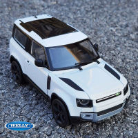 Welly 124 Land Rover Defender SUV รถรุ่น Diecast โลหะของเล่น Off-Road รถรุ่นจำลองคอลเลกชันเด็ก Gift