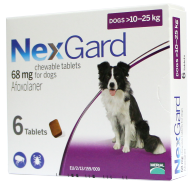 NEXGARD size M viên nhai cho chó từ 10-25 kg 68mg viên x 6 viên hộp thumbnail