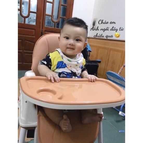Ghế ăn dặm hanbei + đệm + bánh xe chính hãng chính hãng bh 1 năm - ảnh sản phẩm 4