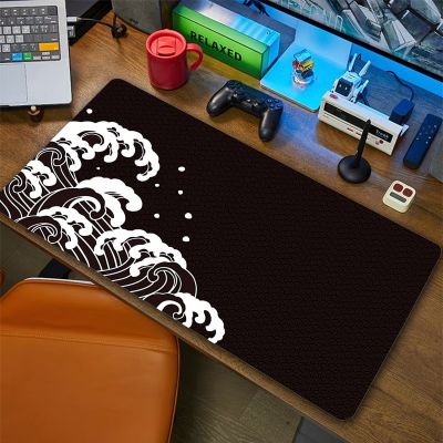 Mousepad Computer Gamer Mouse Pad Gaming Accessories Desk Mat Japan Great Wave Keyboard Desk Mats Larg Mous Pad Art Mause Pad