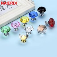 【CW】 NAIERDI Glass Knobs Design Cupboard Drawer Pull Cabinet Door Wardrobe Handles Hardware