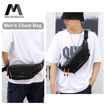 MicroBang ผู้ชายถุงผ้ากระเป๋าคาดเอว Crossbody กระเป๋าสะพายไหล่กันน้ำหน้าอก Cross Body Bag Sport กระเป๋าคาดเอว